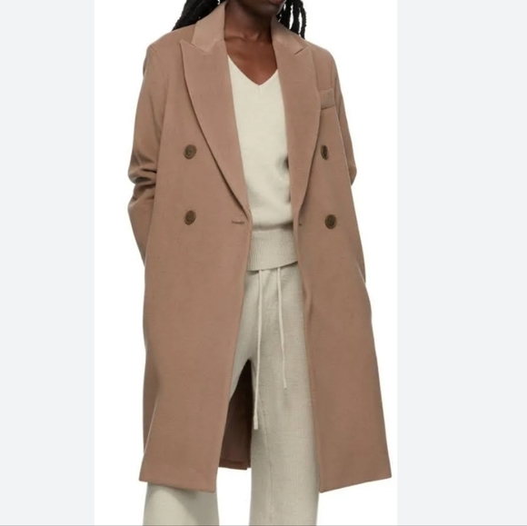 New) VINCE Luxe Wool Car Coat in Mauve. Oversize. XS v773691371 - Picture 3 of 16